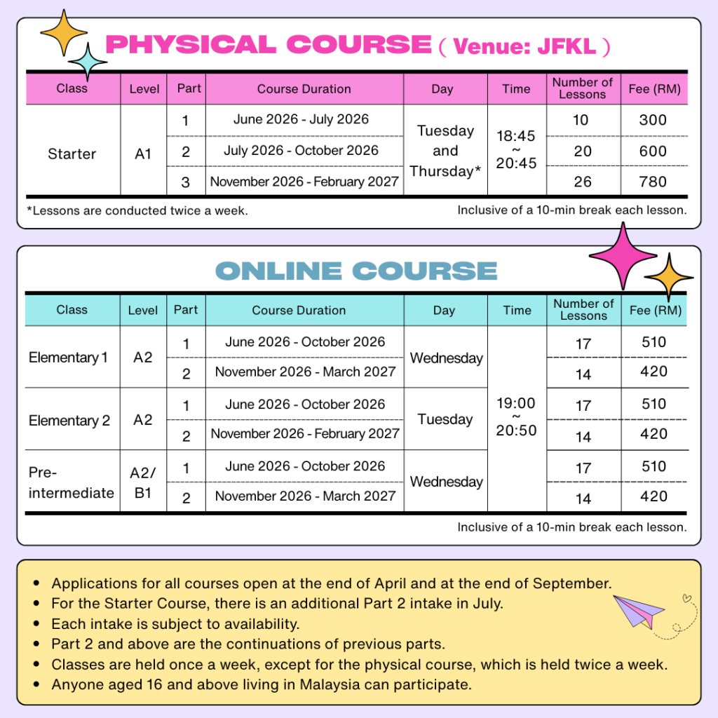 General Course – JFKL